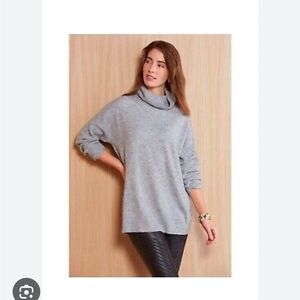 Evereve Peyton Jensen Mock Neck Pullover Sweater Tunic